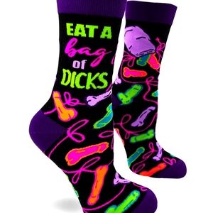 Eat a bag of dicks novelty socks
